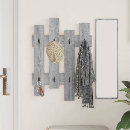 Vješalica za kapute na zidu 60 x 3 x 82 cm Konstruirano drvo Cijena