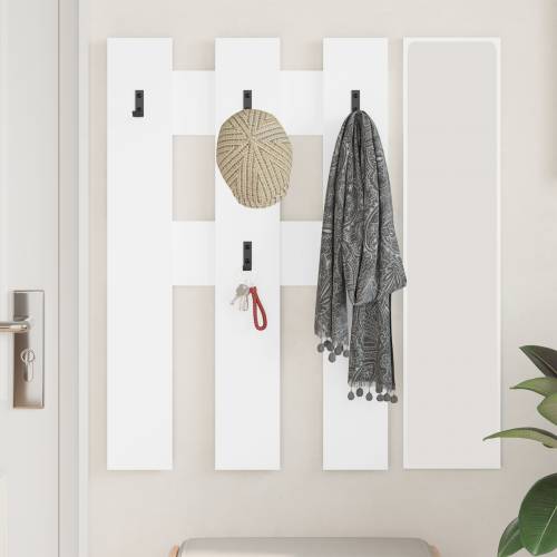 Vješalica za kapute na zidu s pohranom Bijela 65 x 3 x 100 cm Cijena