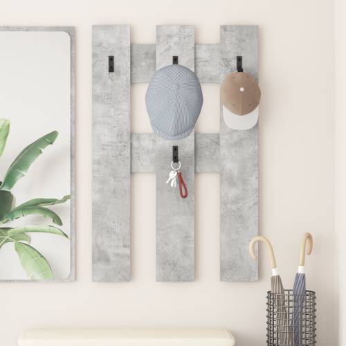 Vješalica za kapute na zidu Beton siva 65 x 3 x 100 cm Cijena