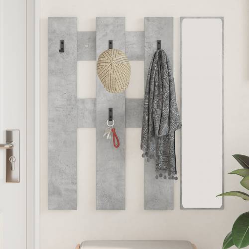 Vješalica za kapute na zidu Beton siva 65 x 3 x 100 cm Cijena
