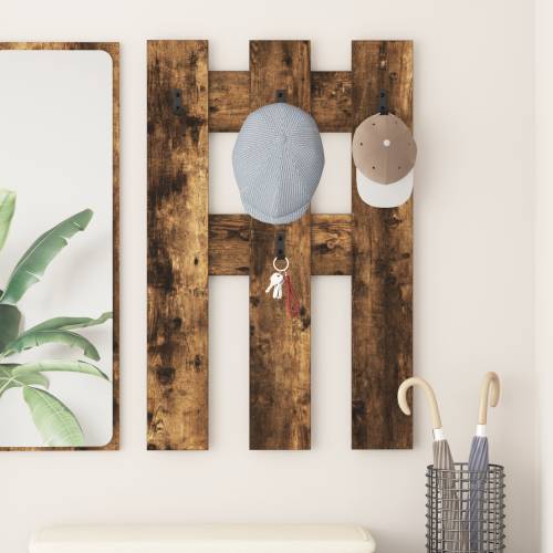 Vješalica za kapute na zidu Dimljeni hrast 65 x 3 x 100 cm Cijena