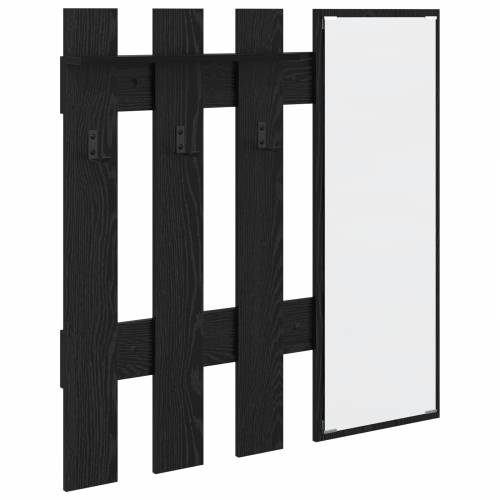 Vješalica za kapute na zidu Crni hrast 100 x 10 x 100 cm Cijena