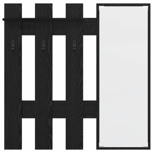 Vješalica za kapute na zidu Crni hrast 100 x 10 x 100 cm Cijena