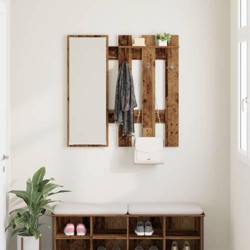 Vješalica za kapute na zidu Staro drvo 100 x 10 x 100 cm Cijena