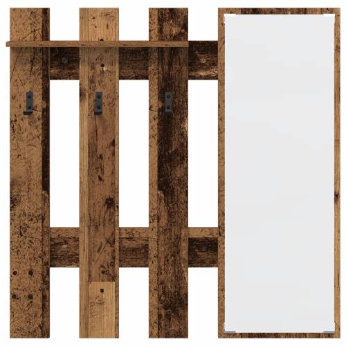 Vješalica za kapute na zidu Staro drvo 100 x 10 x 100 cm Cijena
