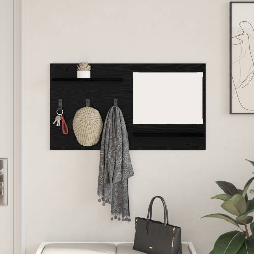 Vješalica za kapute na zidu Crni hrast 90 x 10 x 50 cm Cijena