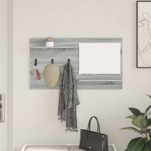 Vješalica za kapute na zidu Sivi hrast sonoma 90 x 10 x 50 cm Cijena