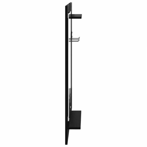 Vješalica za kapute na zidu Crni hrast 70 x 10 x 90 cm Cijena
