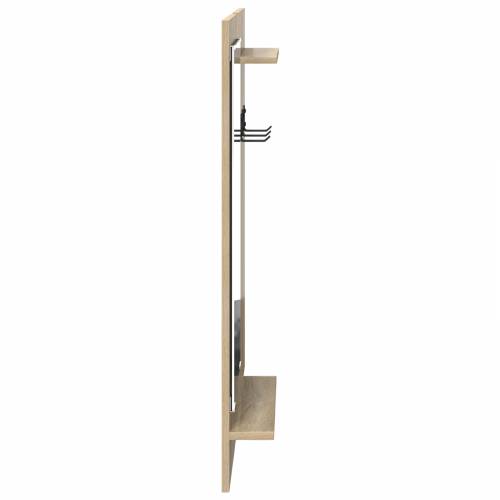 Vješalica za kapute na zidu 70 x 10 x 90 cm Konstruirano drvo Cijena