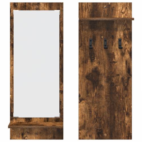Vješalica za kapute na zidu 70 x 10 x 90 cm Konstruirano drvo Cijena