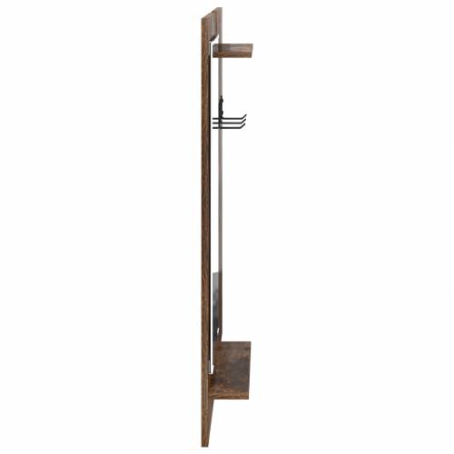 Vješalica za kapute na zidu 70 x 10 x 90 cm Konstruirano drvo Cijena