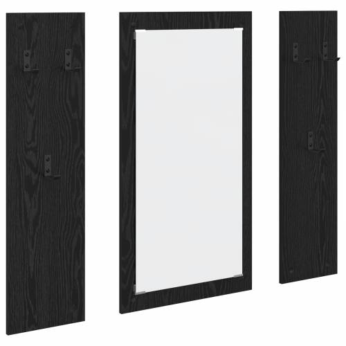 Vješalica za kapute na zidu Crni hrast 96 x 1.5 x 90 cm Cijena