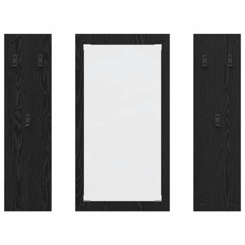 Vješalica za kapute na zidu Crni hrast 96 x 1.5 x 90 cm Cijena
