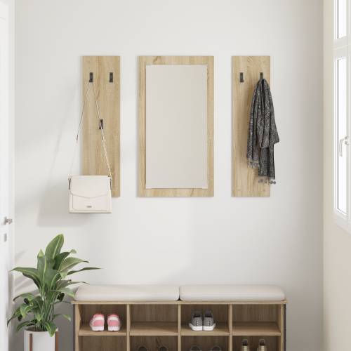 Vješalica za kapute na zidu sonoma hrast 96 x 1.5 x 90 cm Cijena
