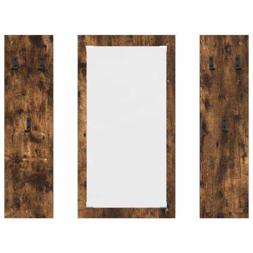 Vješalica za kapute na zidu Dimljeni hrast 96 x 1.5 x 90 cm Cijena