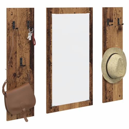 Vješalica za kapute na zidu Staro drvo 96 x 1.5 x 90 cm Cijena