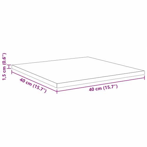police za knjige - 4 kom, crni hrast, 40x40x1.5 cm, napravljene od konstruiranog drva. Cijena