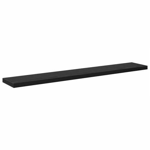 Police za knjige - 4 komada u crnom hrastu, 60x10x1.5 cm - Napravljene od konstruiranog drva Cijena