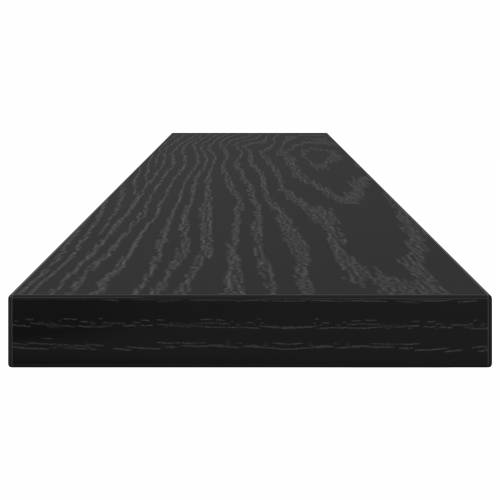 Police za knjige - 4 komada u crnom hrastu, 60x10x1.5 cm - Napravljene od konstruiranog drva Cijena