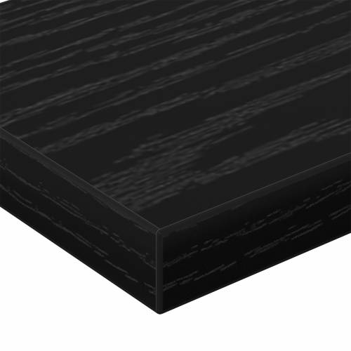 Police za knjige - 4 komada u crnom hrastu, 60x10x1.5 cm - Napravljene od konstruiranog drva Cijena