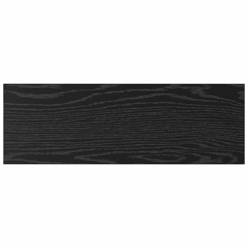 Crna Hrastova Knjigovodstvena Polica - Set od 4, 60x20x1,5 cm, Napravljena od inženjerskog drveta Cijena