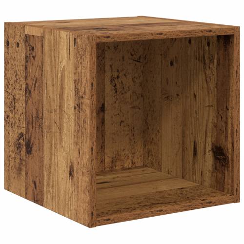 Zidni Ormari 2 Pakiranja - Staro Drvo - 37 x 37 x 37 cm - Inženjersko Drvo Cijena