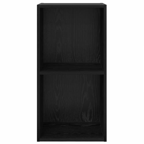 Zidna TV jedinica u crnom hrastu - 37 x 37 x 72 cm, izrađeno od inženjerskog drveta Cijena