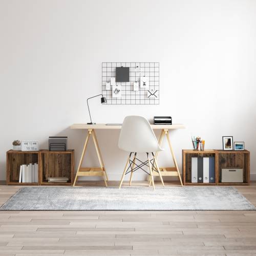 TV ormari - 4 komada starog drva - 37 x 35 x 37 cm - Obradeno drvo Cijena