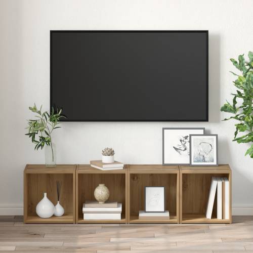 TV ormari 4 komada Hrast 37x35x37 cm Konstruirano drvo Cijena