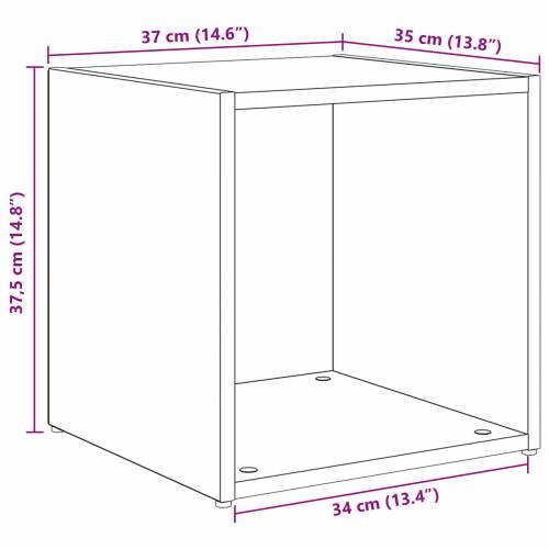 TV ormari 4 komada Hrast 37x35x37 cm Konstruirano drvo Cijena