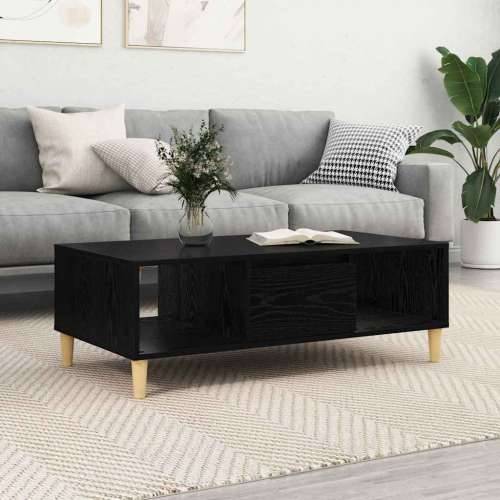 s pohranom s vratima Crni hrast 103.5 x 60 x 35 cm Konstruirano drvo Cijena