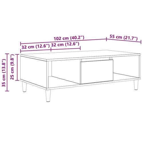s pohranom s vratima Crni hrast 103.5 x 60 x 35 cm Konstruirano drvo Cijena