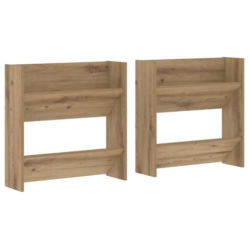 Ormarići za cipele na zidu 2 pcs hrast artisan 60 x 18 x 60 cm Cijena