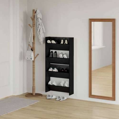 Ormarići za cipele na zidu 2 pcs Crni hrast 60 x 18 x 60 cm Cijena