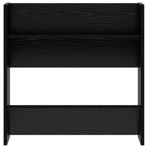 Ormarići za cipele na zidu 2 pcs Crni hrast 60 x 18 x 60 cm Cijena