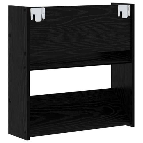 Ormarići za cipele na zidu 2 pcs Crni hrast 60 x 18 x 60 cm Cijena