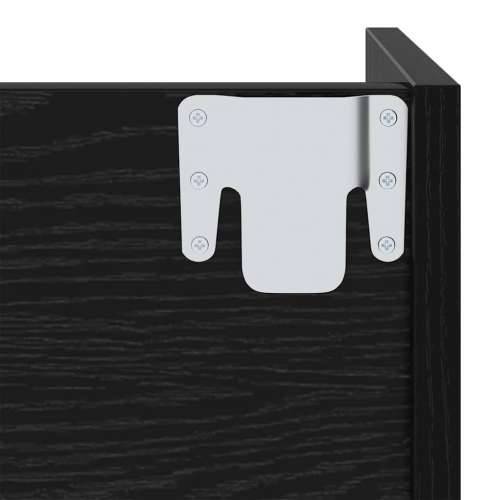 Ormarići za cipele na zidu 2 pcs Crni hrast 60 x 18 x 60 cm Cijena