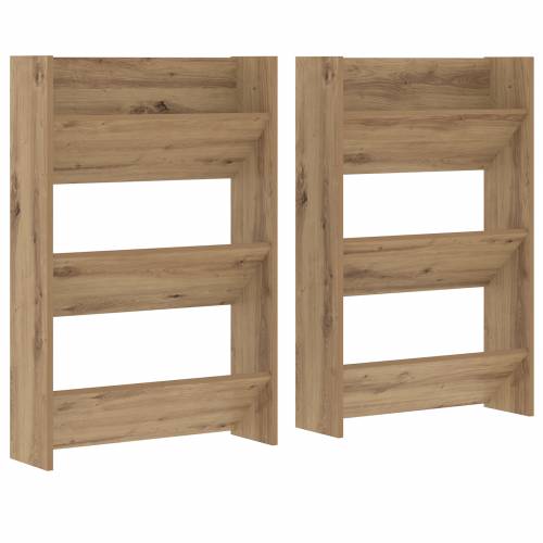 Ormarići za cipele na zidu 2 pcs hrast artisan 60 x 18 x 60 cm Cijena