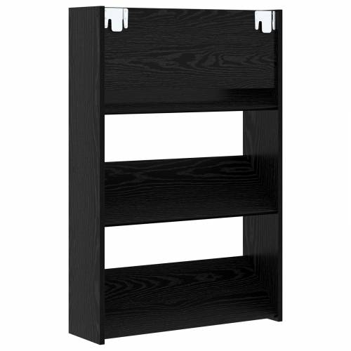 Ormarići za cipele na zidu 2 pcs Crni hrast 60 x 18 x 60 cm Cijena