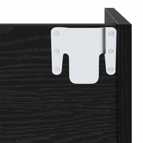Ormarići za cipele na zidu 2 pcs Crni hrast 60 x 18 x 60 cm Cijena