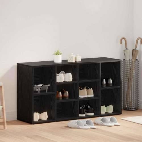 Klupa za cipele Crni hrast 103 x 30 x 55 cm Konstruirano drvo Cijena