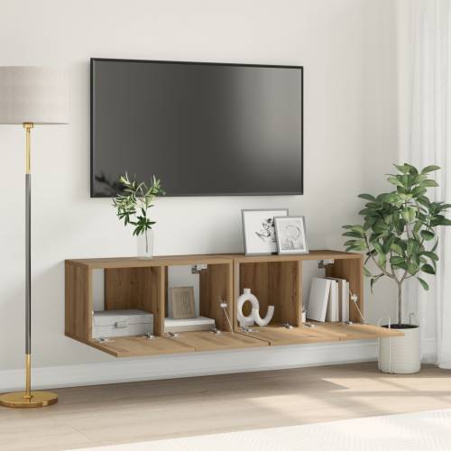 set TV ormarića Umjetni hrast MDF Srednje TV ormarić Pravokutni Cijena