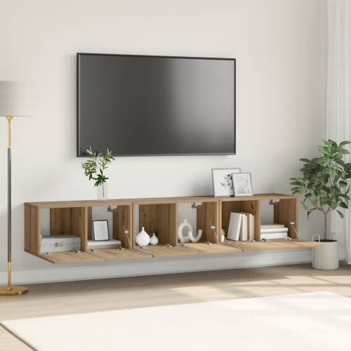 set TV kabineta Umjetnički hrast MDF, Furnir Srednji TV kabinet Cijena