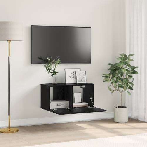 TV kabinet set Crni hrast Konstruirano drvo Srednji TV kabinet Cijena