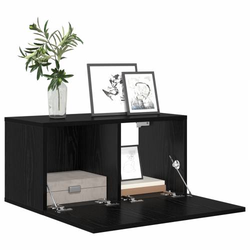 TV kabinet set Crni hrast Konstruirano drvo Srednji TV kabinet Cijena