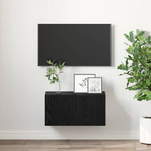 TV kabinet set Crni hrast Konstruirano drvo Srednji TV kabinet Cijena