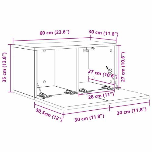 TV kabinet set Crni hrast Konstruirano drvo Srednji TV kabinet Cijena