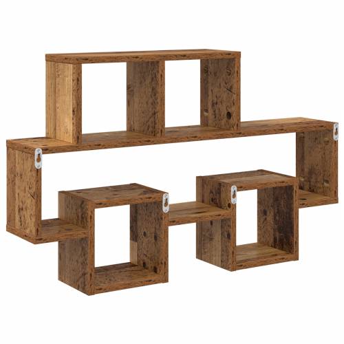 Polica na zidu Staro drvo 82 x 15 x 51 cm Konstruirano drvo Cijena