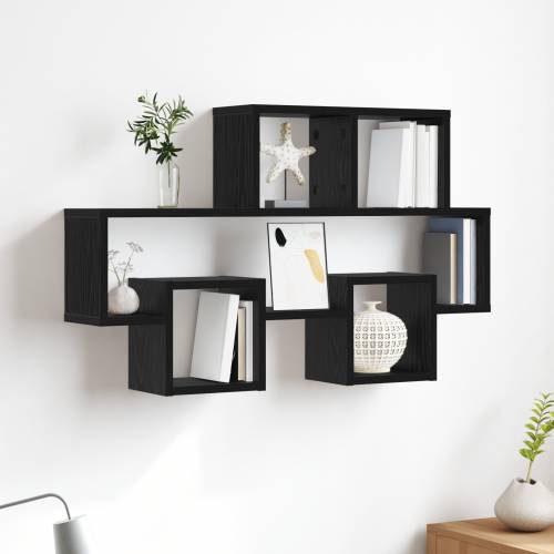 Polica na zidu Crni hrast 82 x 15 x 51 cm Konstruirano drvo Cijena
