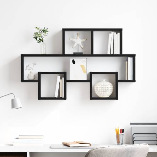 Polica na zidu Crni hrast 82 x 15 x 51 cm Konstruirano drvo Cijena